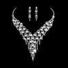 Exquisite Bridal Jewelry Set: Matching Necklace & Earrings