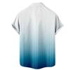 Men'S Casual Lapel Gradient Beach Holiday Wear Men'S Fashion Shirt