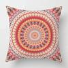 Oturma Odası Kanepe Dekorasyonu İçin Kısa Peluş Baskılı Boho Mandala Desenli Dekoratif Yastık Kılıfı Yastık Kılıfları