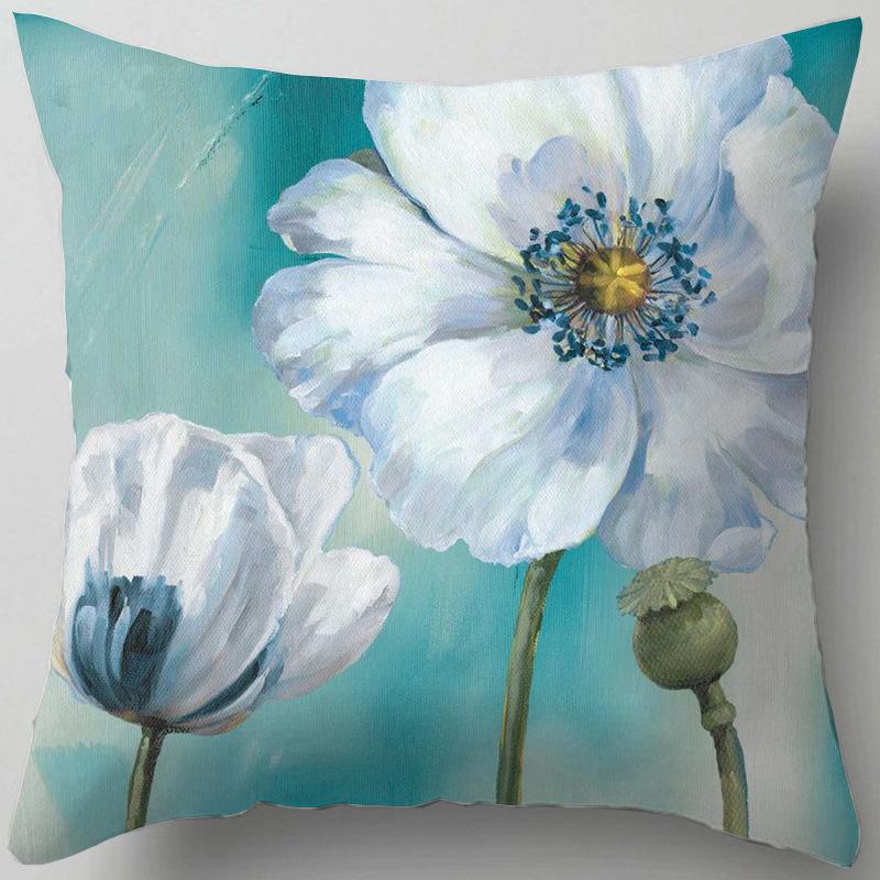 Home Decor Floral Patterns: Cherish Every Moment Pillow Covers Pattern Cushion Cover Suitable for Sofa Bedroom Car Pillow Cover