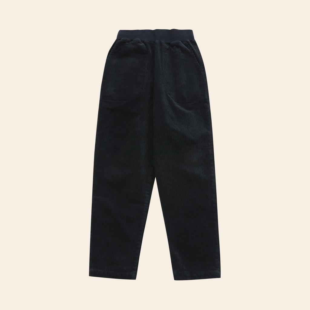 CHIQUITA Slim Fatigue Pants (Corduroy) Navy 234503Snv