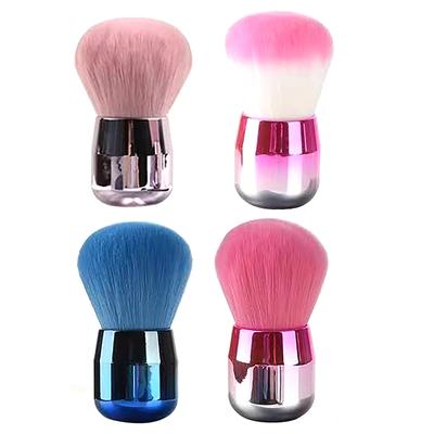 Nagelreinigungs-Staubbürste, Make-up-Pinsel, Metallgriff, Nagellack-Gel-Staubreinigungsbürste, Make-up-Nagelkunst-Puderentferner-Pinsel