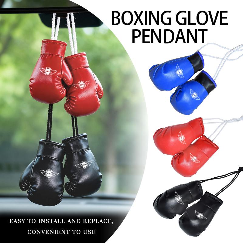Car Pendant Mini Boxing Fashion Gloves Rearview Mirror Ornaments For MINI Countryman Paceman R56 R50 R53 R58 R59 R57 Clubman Tnrjc00
