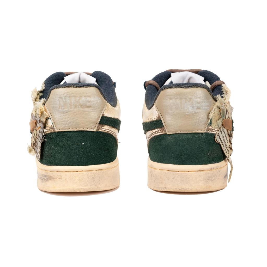 Nike Scarpe da Skateboard Court Vision Antiscivolo Resistenti all'Abrasione Basse Unisex Marrone Giallo Verde FD0320-133(TeamF-)