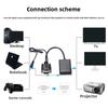 Vga To Hdmi Converter Cable Copper Core For Hdtv Monitor Pc Gaming Home Theater Setup