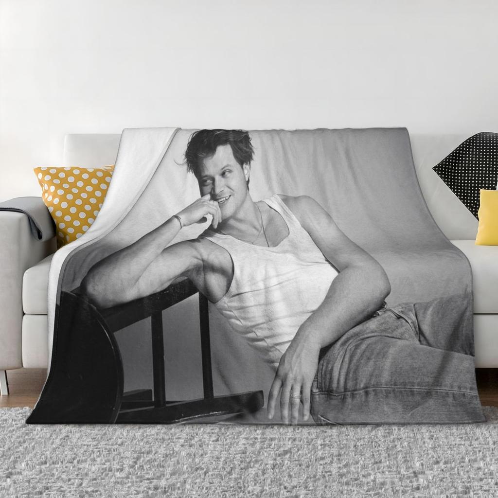 Soft Rudy Pankow JJ Maybank Poster Blanket Soft Warm Flannel Throw Blanket Plush for Bed Living room Picnic Travel Home Sofa