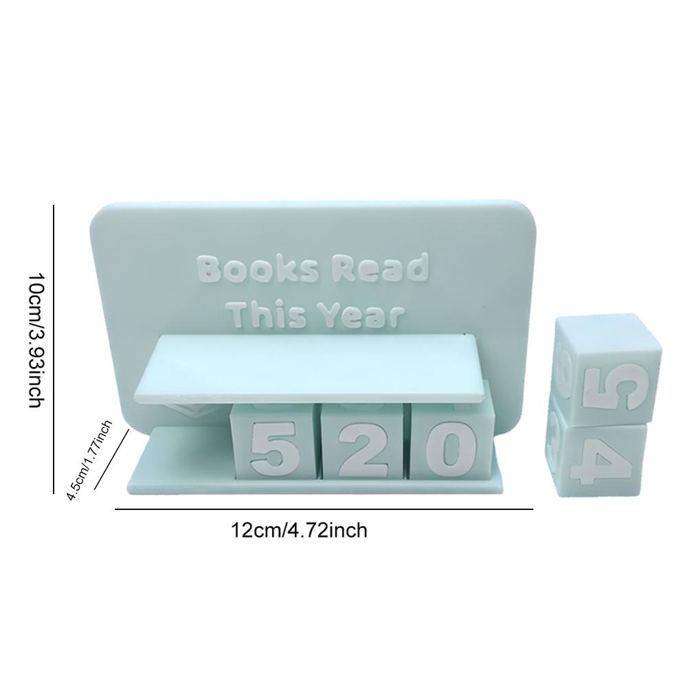 Books Read This Year Book Read Tracker 3D Printed Library Decor Ornament Wear Resist Book Counter Sign Sign Up To 999 Books