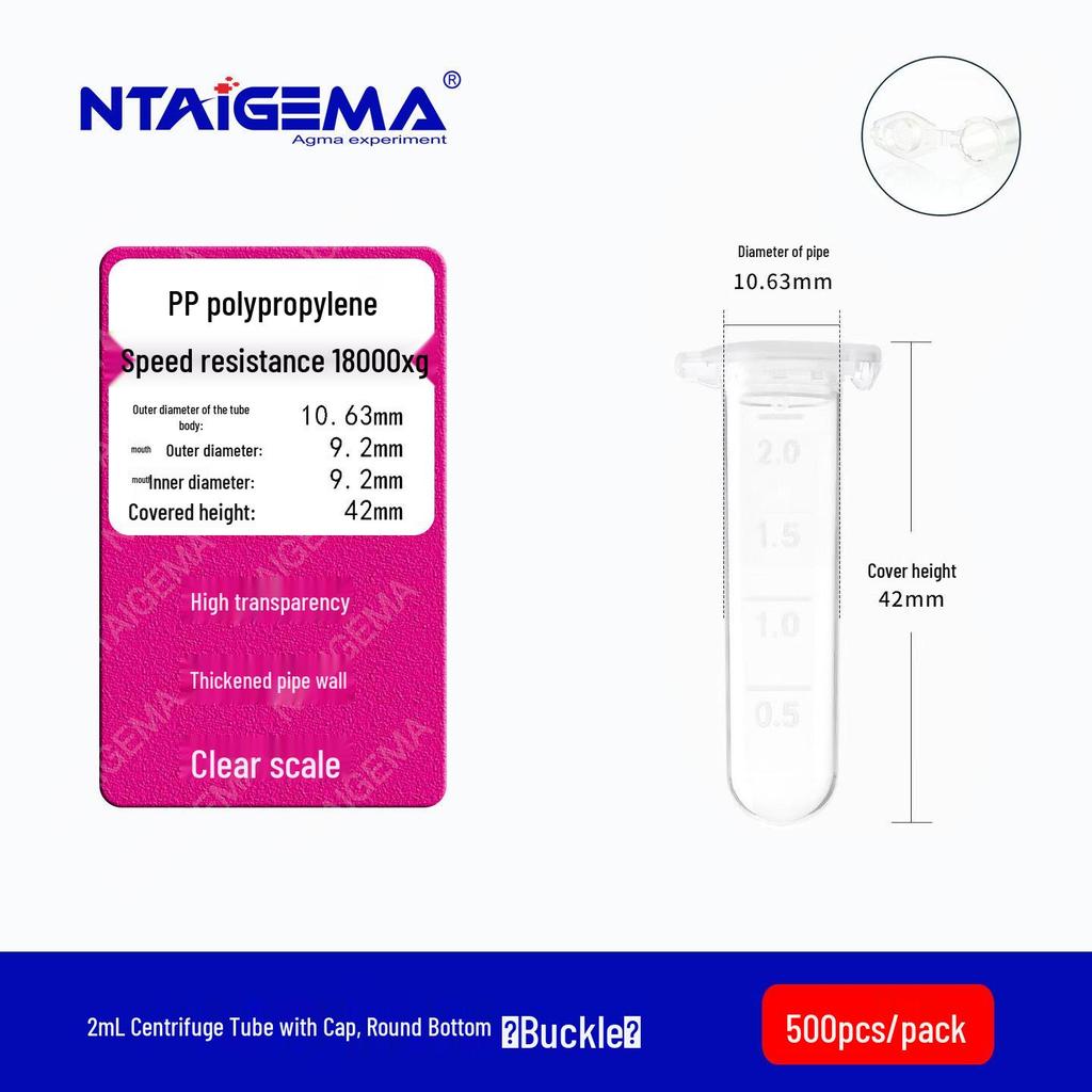 Disposable Plastic Centrifuge Tubes with Graduation Marks: 0.2/1.5/10/15/20/50/100ml
