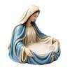 Ricordi della Vergine Maria Portarosari Regalo Cattolico per Donne Statuetta Benedizione Madre Portachiavi Organizzatori di Piccoli Oggetti Statua della Vergine Maria