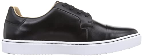 World March Gentry GE101 Men's Sneakers, Waterproof, Rain or Shine, Genuine Leather, 4E, Sizes 24.5-28cm, Black, Size 24.5cm