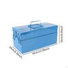 Folding Tool Box Carry Case Electrician Repair Chest Strong 2 Layer 3 Tray Screw and Nut Compartment