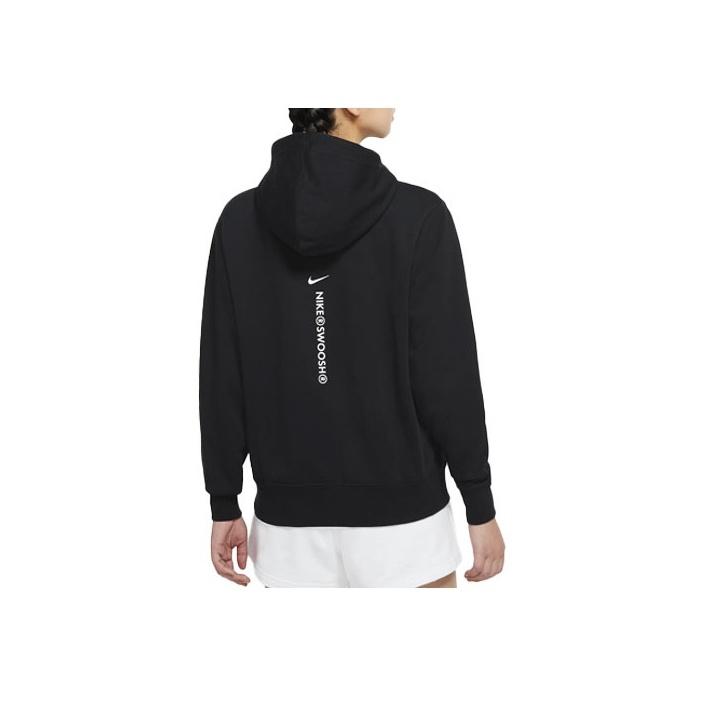 Nike Sportswear Swoosh Pullover Hoodie Women Tops Black DJ6948-010