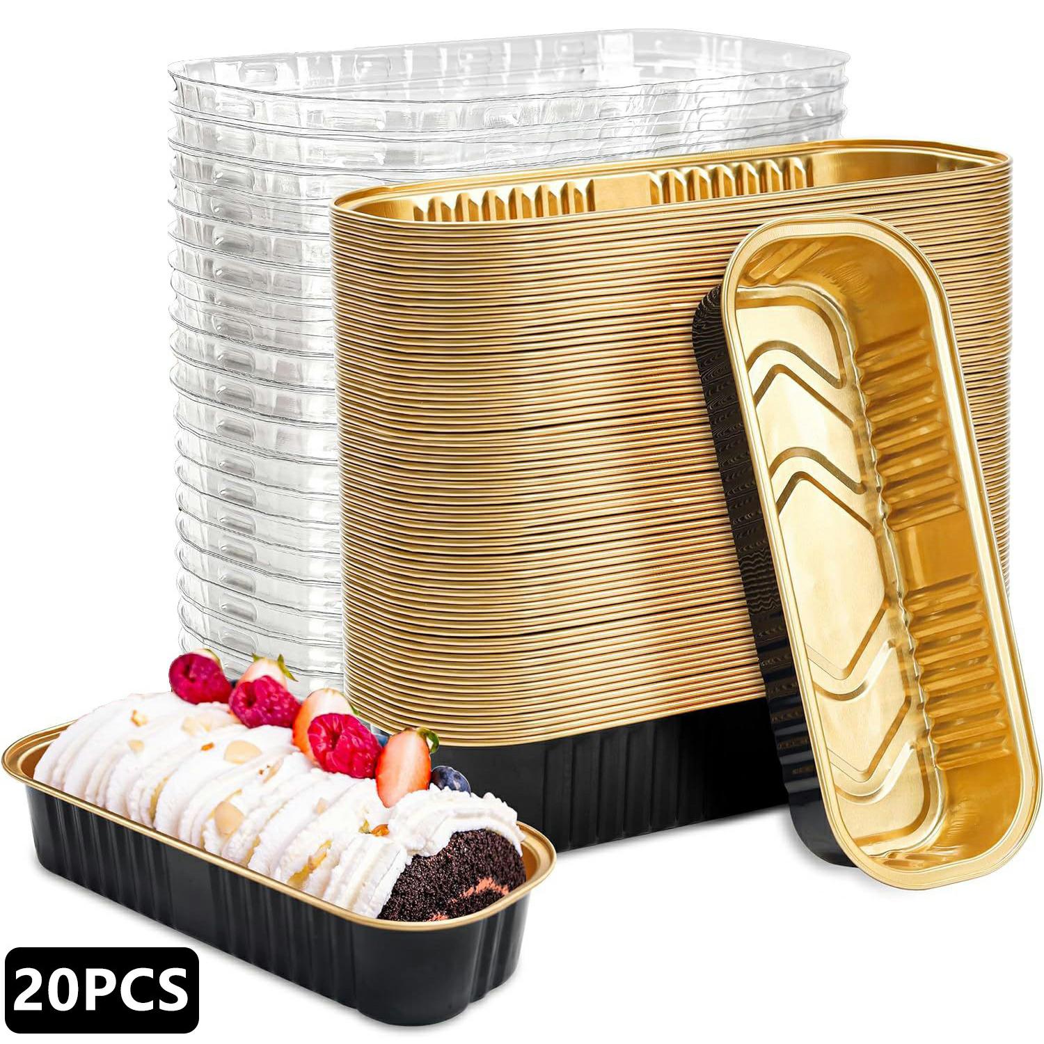 

20Pcs/Set Aluminum Foil Loaf Pans with Transparent Lid Kitchen Mini Bread Baking Pans (BPA Free, No FDA)