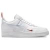 Nike Air Force 1 Low Reflective Swoosh White University Red Sneakers DO6709-100