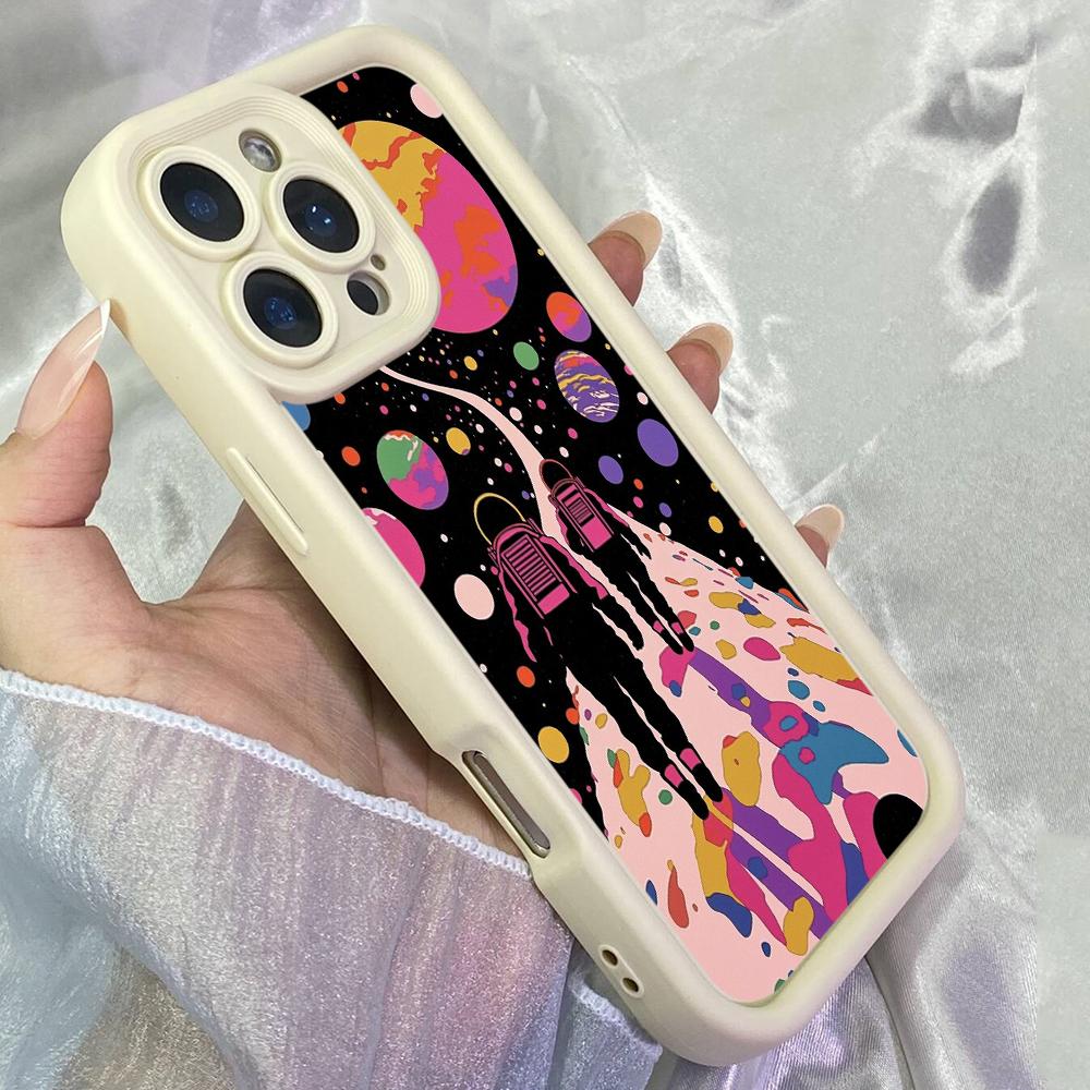 JT370 Neon Planetscape for iPhone 17 16 15 14 13 Pro Max Samsung S26 S25 Ultra A17 A07 A56 A16 Xiaomi 15T Redmi 15c Note 14 13 Soft Case
