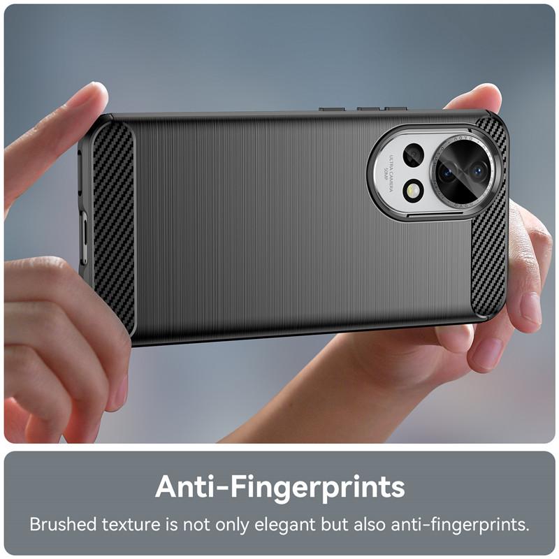 For Huawei Nova 12 Case For Huawei Nova 12 Cover 6.7 Inch Carbon Fiber Shockproof Silicone Bumper For Huawei Nova 12 Pro Ultra