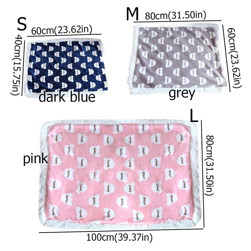 Soft Cat Warm Blanket Thickened Pet Sofa Blanket Practical Puppy Bed Mat for Dogs Cats