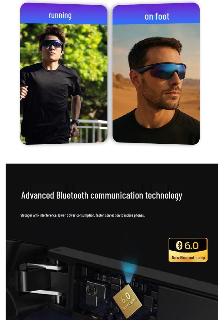 Monster Cycling Bluetooth Smart Audio Sunglasses AGS1 Earphones for Outdoor Sports and Running