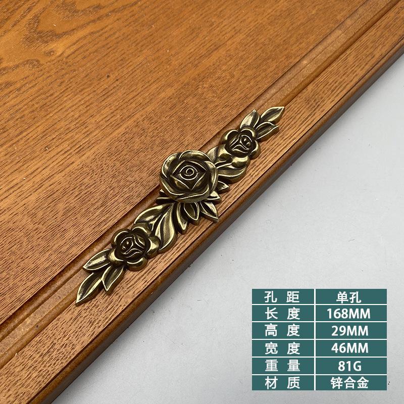 Rose Decorative Cabinet Knobs Floral Knob Cupboard Door Knobs Ivory White Drawer Pulls Cabinet Handle Knobs for Dresser Cabinet