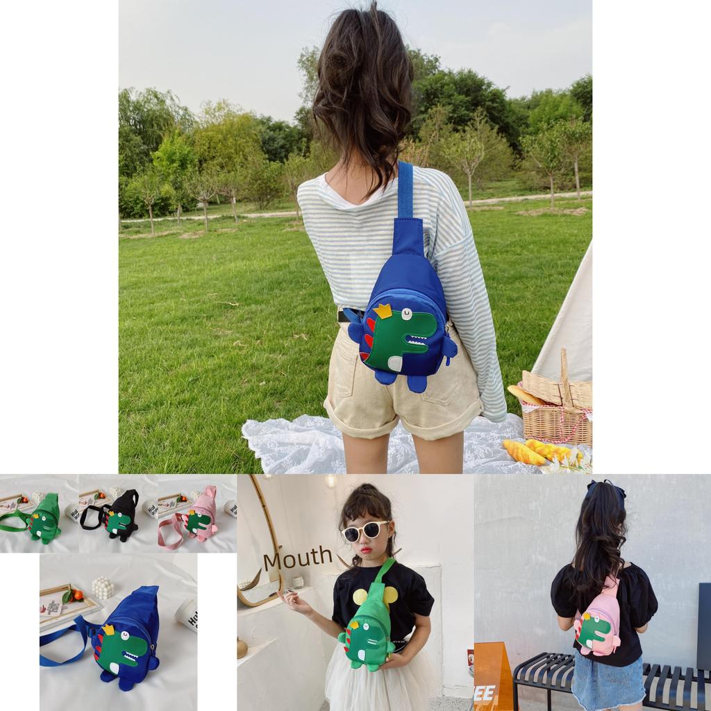 Adorable Dinosaur Kids Chest Bag Lightweight And Stylish Crossbody Backpack For Children