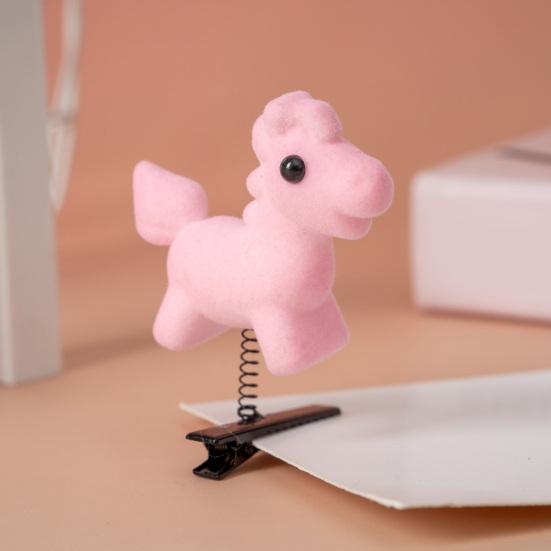 2/3 Stück Mädchen Haarspange Federdesign Fliegendes Pferd Dekor Haarnadel Neues Jahr Haarstyling-Werkzeug Wiederverwendbares Haaraccessoire