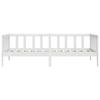 Vidaxl Daybed, White, Solid Pine Wood, 90X200 Cm