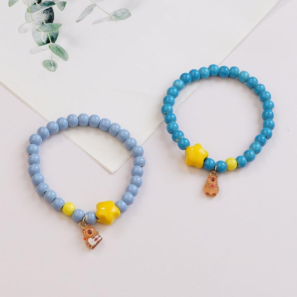 Jingdezhen color small fresh ceramic bracelet boys and girls gifts ceramic jewelry bracelet jewelry wholesale