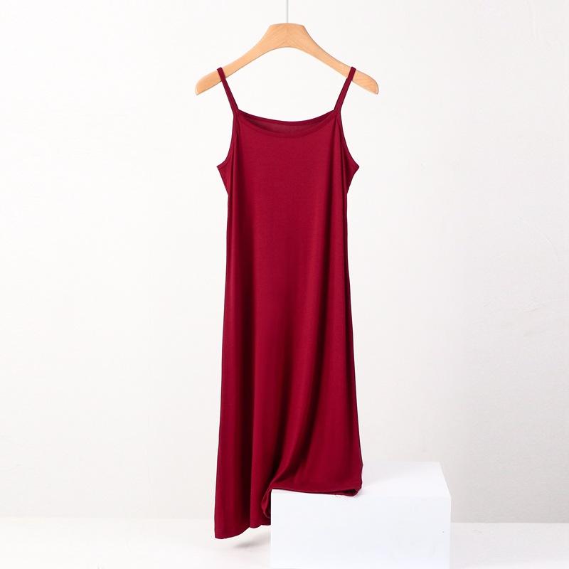 Women's Plus Size Nightdress Sleeveless Long Nightgown Nighties Plain Nightshirts Loose Sleep Dress Sleepwear