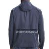 Under Armour Storm Logo Printed Hooded Running Jacket Men Jacket Gray 1376795-044