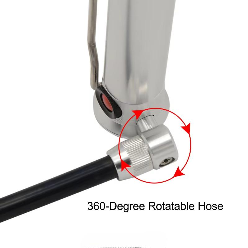 Mini Aluminum Bike Pump 100 PSI Hand Air Inflator For Cycling Frames Portable With Presta