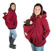 2024 Multifunctional Mommy Kangaroo Hoodie Jacket for Women - Three-in-One Style for Autumn/Winter.