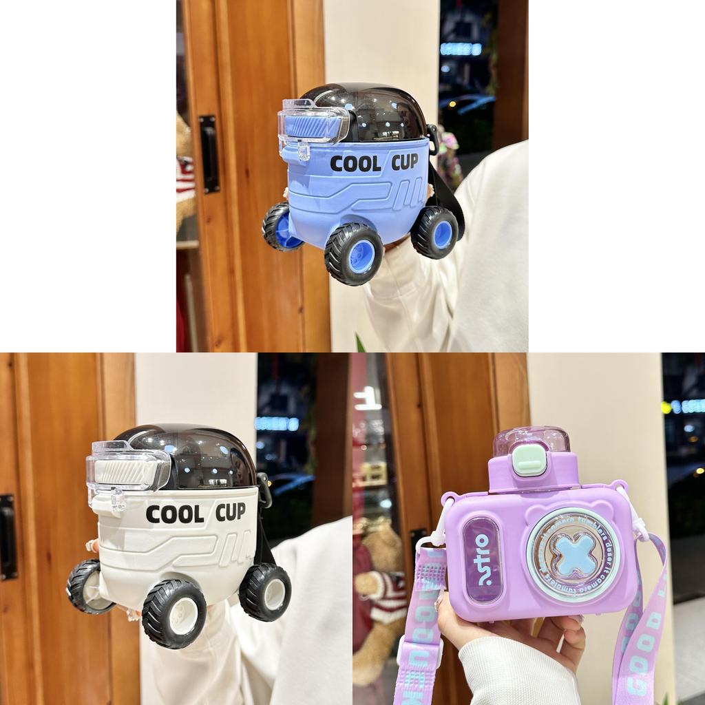 Kids Camera Water Bottle With High Temperature Resistant Plastic And Cute Cartoon Design For Outdoor Play And School