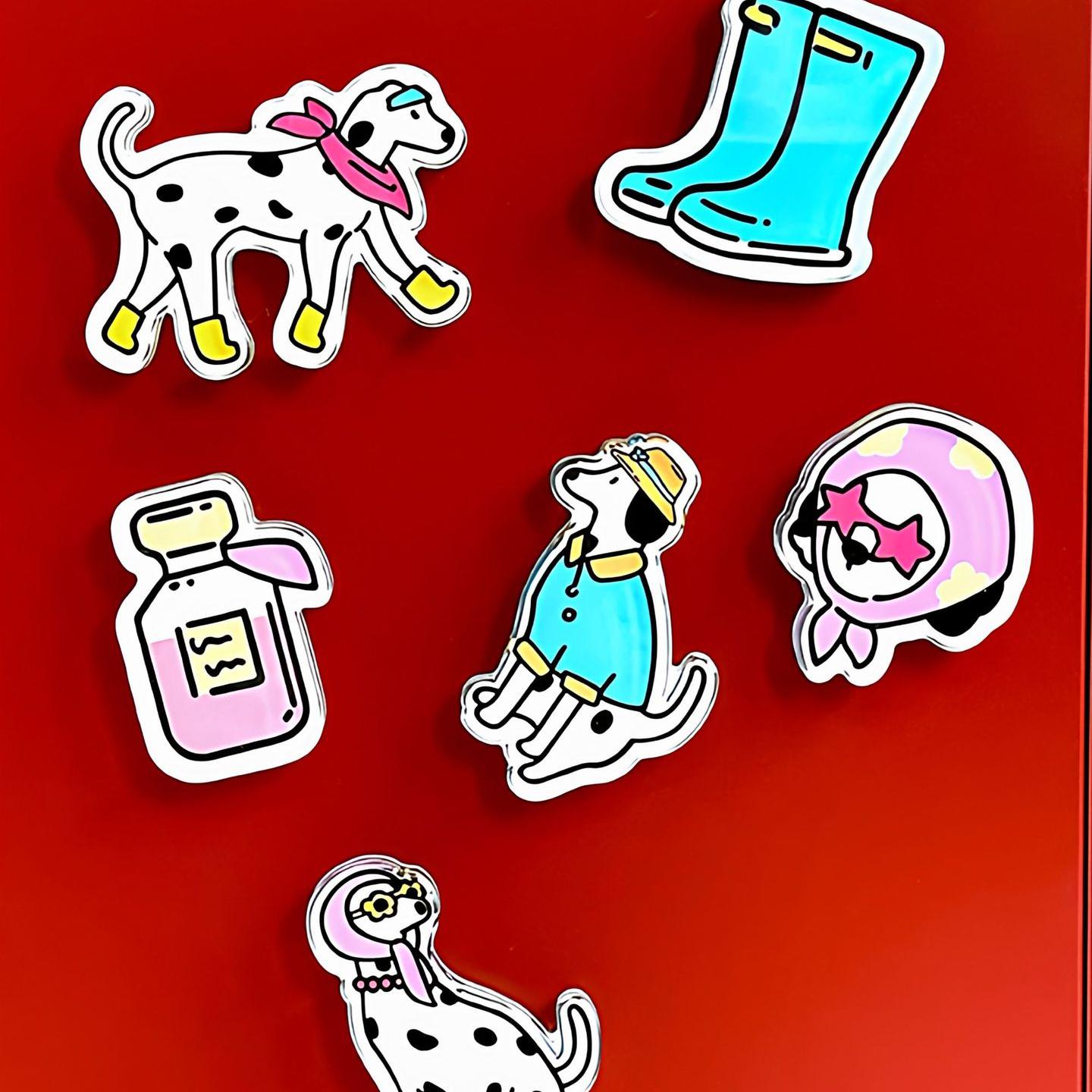 2026 New Cute Souvenir Embossed Custom Plastic Fridge Magnet Custom Refrigerator Magnets