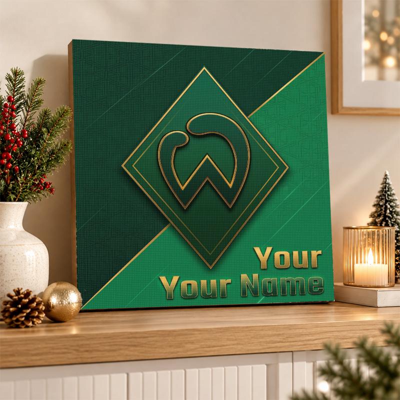 Werder Bremen FC Custom Name Text 5D Diamond Painting Kit DIY Full Drill Diamond Art Decoration