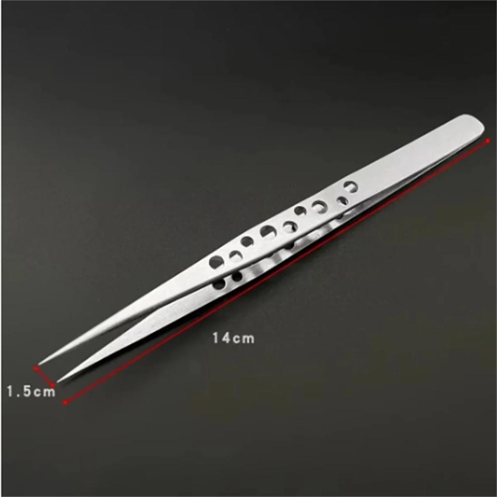 DIY Hand Tools Industrial Tweezers Electronics Anti-static Curved Straight Tip Precision Stainless Sets Forceps PhoneRepair