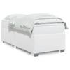 VidaXL Slat Bed Base with Mattress White 100x200cm Faux Leather 3285198
