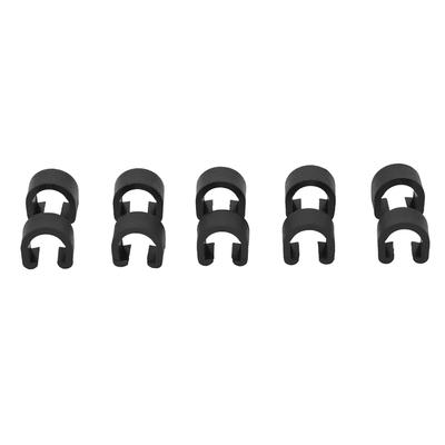 10 STÜCKE Kunststoff Bremshebel C-Clip Schaltkabel Gehäuse Schlauchführung für Rennrad Fahrrad