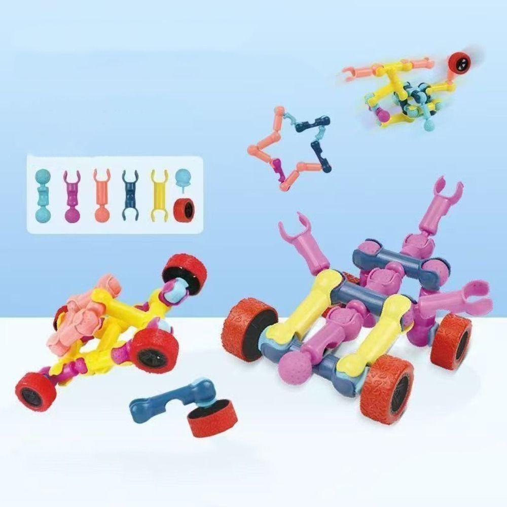 101pcs Articulated Construction Puzzle Toy Bricks Assembly Montessori Toys  Adults Gifts