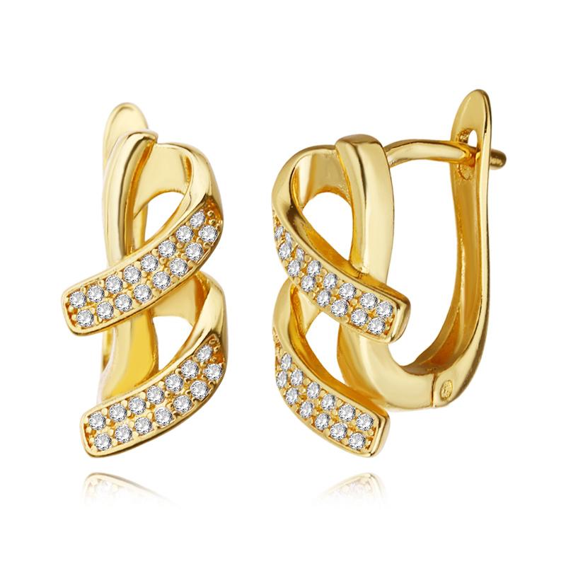 

Серьги-клипсы MINTHA, модные модные украшения, серьги-гвоздики с кубическим цирконием для женщин, серьги цвета розового золота A