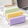 Oxford Cloth Solid Color Pencil Pouch Large Capacity Stationery Organizer  Student Use