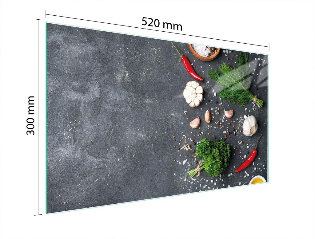 GLASSCHNEIDEBRETT 52x30 SCHALE
