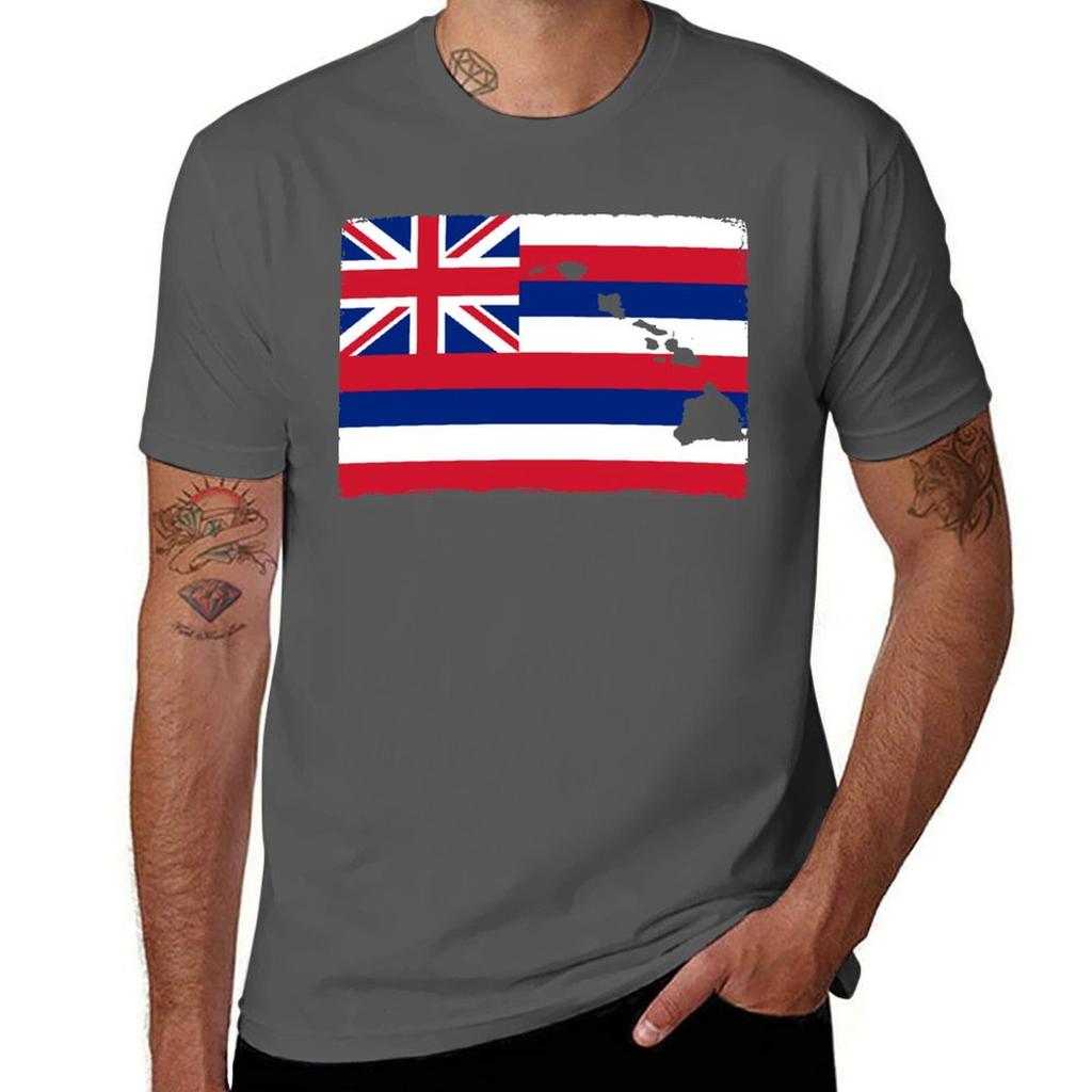 Hawaii Flag With The Hawaiian Islands By Hawaii Nei All Day Tshirt Summer Sports Quick Dry Tshirt
