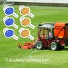 Pack Of 6 Oxidation Resistant Replacement Access For Cycling Mower Machines Includes Permanent Keychains