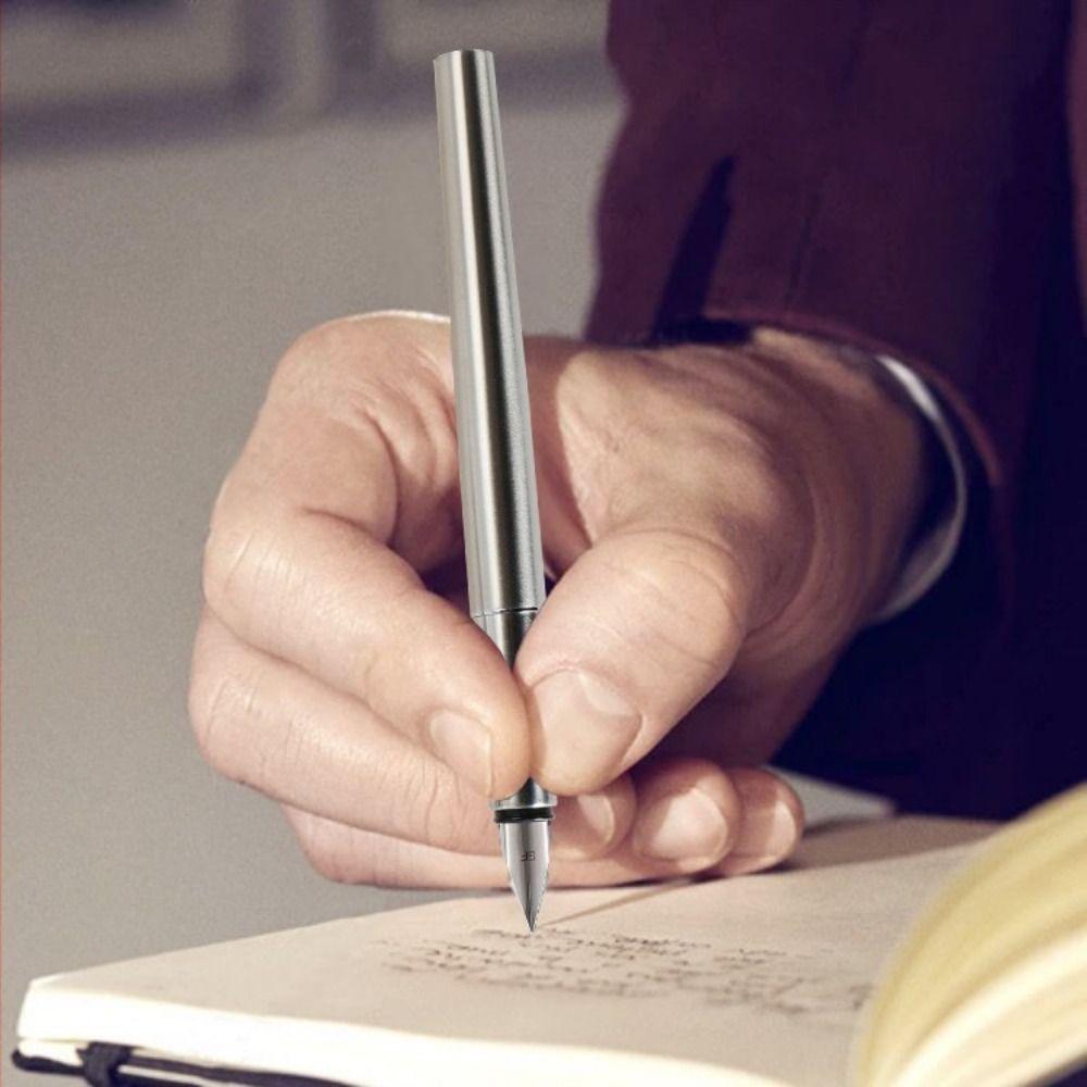 Stainless Steel Fountain Pen 0.38/0.5mm Writing Pen Simple Calligraphy Pen  Students