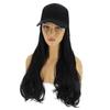 Charming Women Lady Long Curly Synthetic Wig Hairpiece Hair Extension with Hat