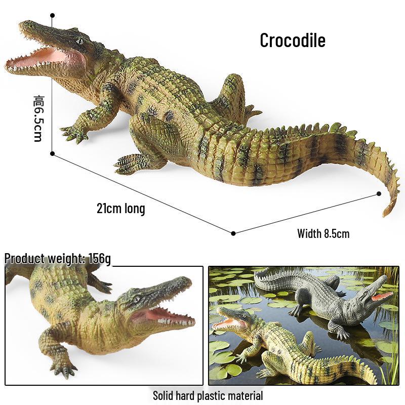 Wildlife Simulation Model: Tiger, Lion, Panda, Elephant, Rhinoceros, Kangaroo, Leopard, Horse, Sheep Toy Set