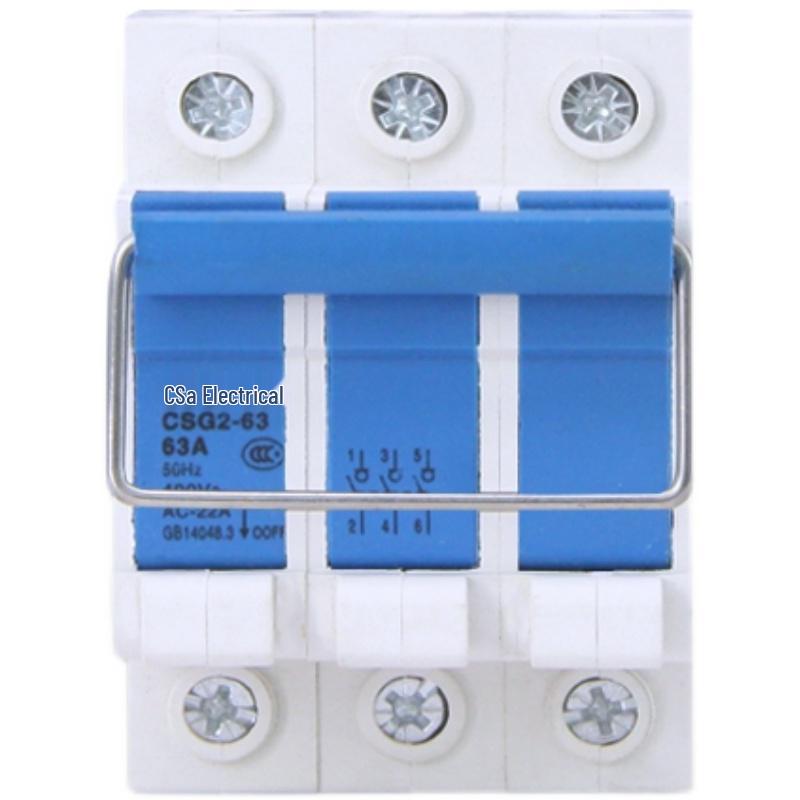 2P 63A Photovoltaic Manual Isolator & 4P 12 Knife Gate Circuit Breaker