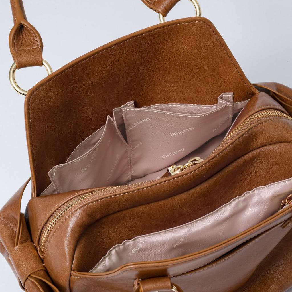 JILL STUART Handbag Ribbon Design Feminine Vintage Look JSLH5EH2 Camel 2-Way [Pecot] Women's