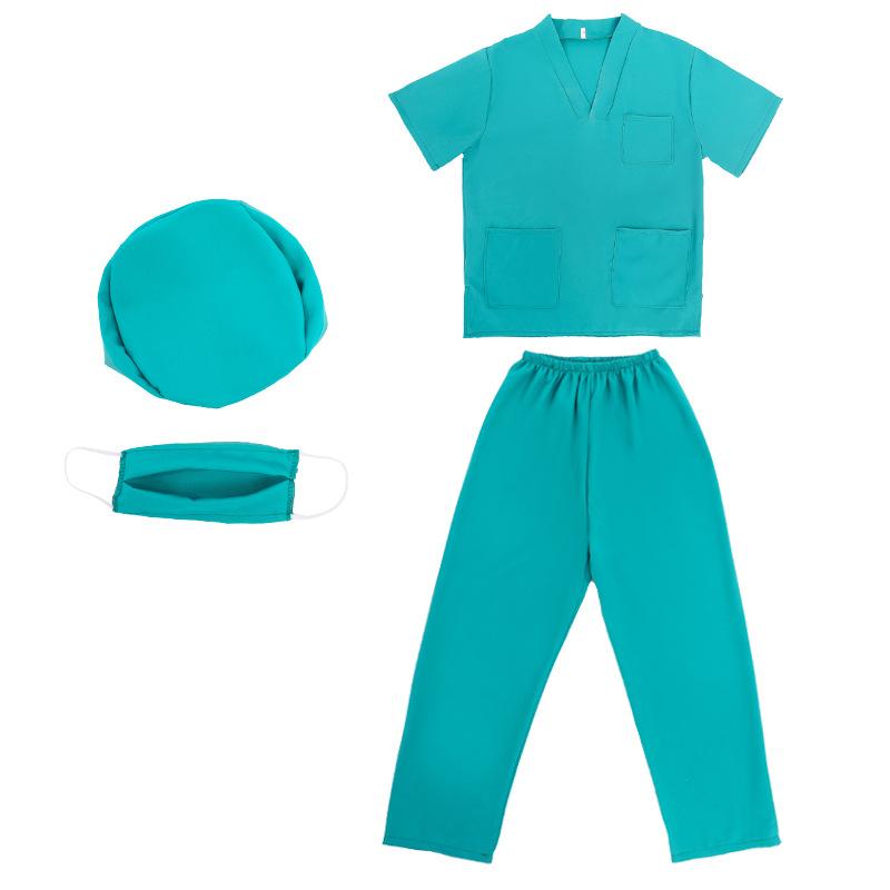 Children Doctor Role Play Set White Coat Nurse Costume Dress Up Pretend Play Toy 100cm