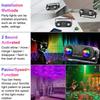 RGB LED Disco Light Rotating DJ Ball Strobe with Remote Control for Party Club Starry Show Strobe Lamp Magic Dance Car Gift